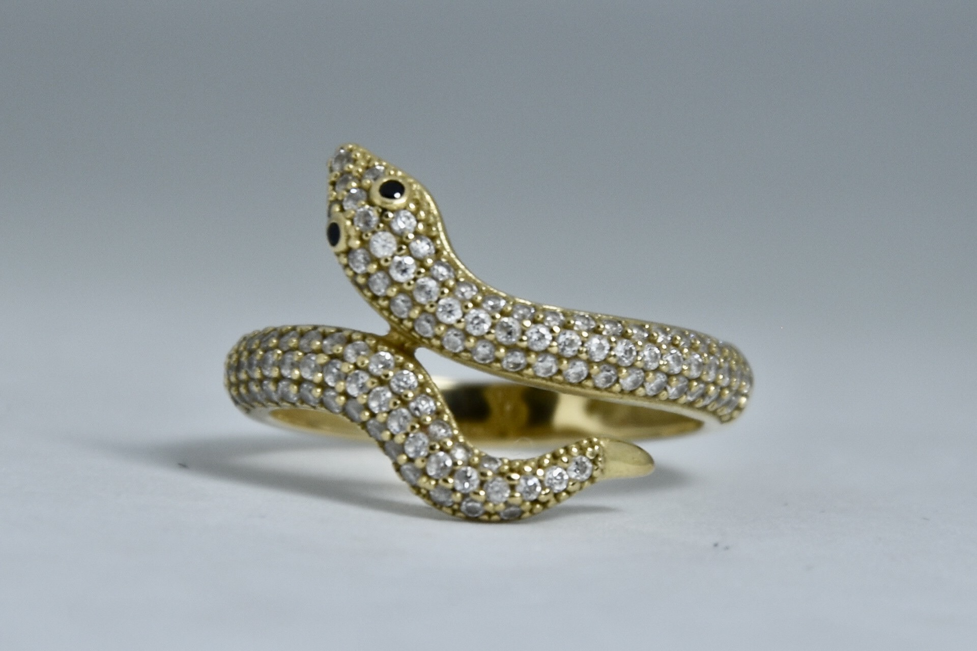 Immagine di ANELLO SERPENTE ZIRCONI